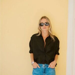 Brand new, with tags. Carolyn shirt  in Duponi Noir